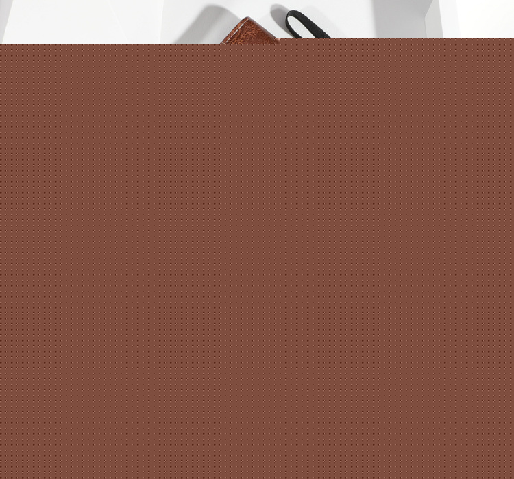 Brown Men's Long Zipper Wallet Clutch - PU Leather Wristlet with Phone and Card Slots