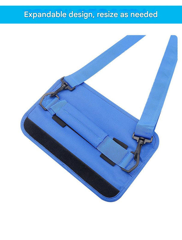Blue Compact Golf Club Carrier - Lightweight Sunday Practice Bag for Driving Range