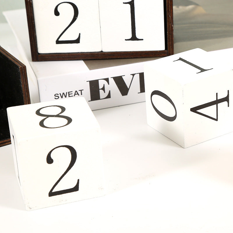 Orange Pumpkin Shape Festive Halloween Countdown Blocks - Reusable Wooden Perpetual Calendar for Desk Decor