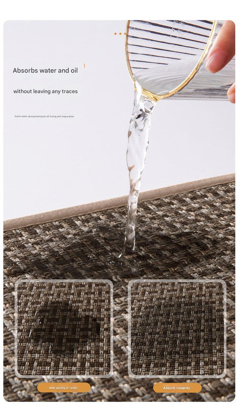 Absorbent & Dirt-Resistant Woven Kitchen Mat - Non-Slip Runner Rug for Home(Style Woven Gray)