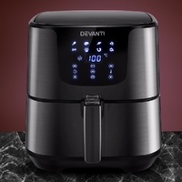 Devanti 7L Air Fryer Oven LCD Black