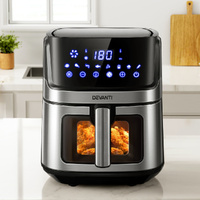 Devanti 6.5L Air Fryer LCD Display Clear Window