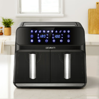 Devanti 8L Dual Zone Air Fryer Black