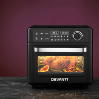 Devanti 15L Air Fryer Oven LCD Display Black