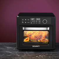 Devanti 20L Air Fryer Oven LCD Display Black