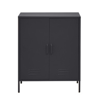 Artiss Buffet Sideboard Metal Cabinet SWEETHEART Charcoal
