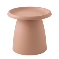 ArtissIn Round Coffee Table 52cm Plastic Pink