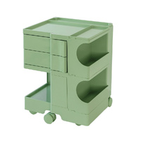 ArtissIn 3 Tier Storage Trolley Bedside Table Green