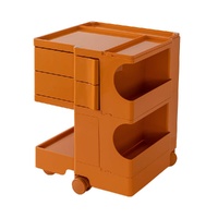 ArtissIn 3 Tier Storage Trolley Bedside Table Orange