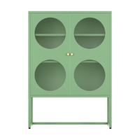 ArtissIn ELLA Metal Glass Buffet Sideboard Green