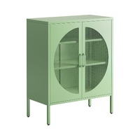 ArtissIn ELSA Metal Buffet Sideboard Cabinet Green