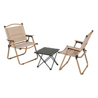 Weisshorn 3pc Aluminium Camping Picnic Table Chair Set