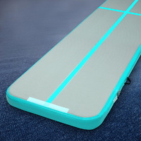 Everfit 4m x 1m Air Track Mat Gymnastics Tumbling Mint Green