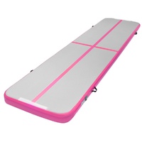 Everfit 4x1m Inflatable Air Track Mat - Pink Gymnastics