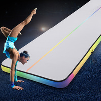 Everfit 6M Air Track Gymnastics Mat 20cm Thick Colourful