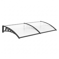 Instahut Window Door Awning 0.8m x 2m Transparent