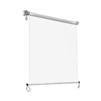 Instahut 1.2x2.4m Clear PVC Roll Down Awning Waterproof