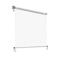 Instahut 1.4x2.4m Clear PVC Roll Down Awning Waterproof