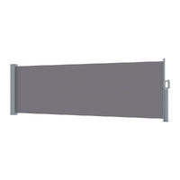 Instahut Side Awning Sun Shade Retractable Blind Screen 1x3m Grey