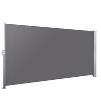 Instahut Side Awning Sun Shade Retractable Blind Screen 1.4x3m Grey
