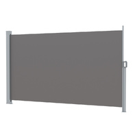 Instahut Side Awning Sun Shade Retractable Privacy Screen 1.8x3m Grey