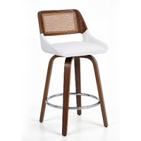 Artiss Wooden Swivel Bar Stool 60cm Seat Height Kitchen