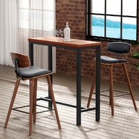 Artiss Bar Table and Stools Set - Dining Kitchen Cafe Pub