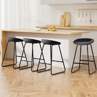 Artiss 4x Bar Stools PU Leather Metal Kitchen Counter Dining Chairs