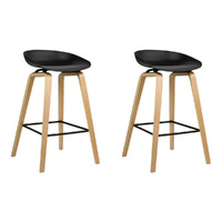 Artiss 2x Wooden Bar Stools