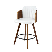 Artiss Wooden Swivel Bar Stool Chair 58cm Seat Height Kitchen