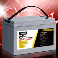 Giantz AGM Deep Cycle Battery 12V 140Ah Portable Solar Caravan