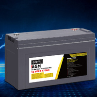 Giantz AGM Deep Cycle Battery 12V 170Ah Portable Solar Caravan