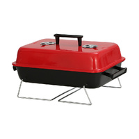 Grillz Portable Charcoal BBQ Grill Smoker Camping