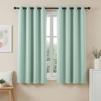 Artiss Blockout Curtains 132x160cm Thermal Insulated Eyelet Green