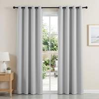 Artiss Blockout Curtains 132x213cm Thermal Insulated Eyelet Grey