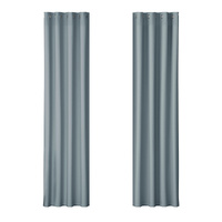 Artiss 2X Blockout Curtains Eyelet 140x230cm Grey