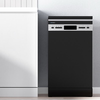 Devanti 10 Place Setting Freestanding Dishwasher Black