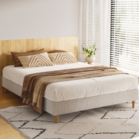 Artiss ZORA Queen Bed Frame Beige