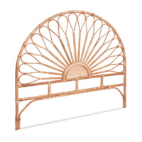 Artiss MARI Double Rattan Headboard Pine Wood