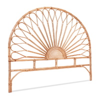 Artiss MARI Queen Rattan Headboard Pine Wood