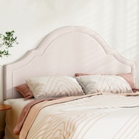 Artiss King Bed Headboard Velvet - Beige IRIS