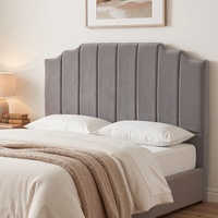 Artiss Queen Bed Head Headboard 153cm Velvet Grey