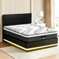 Artiss LUMI Queen Bed Frame RGB LED w/ Giselle 32cm Mattress