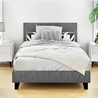 Artiss King Single Bed Frame Grey NEO