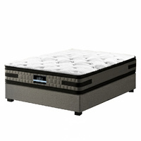 Artiss TOKI King Single Gas Lift Bed Frame with 36cm Mattress Grey