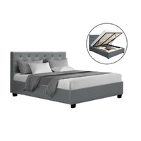 Artiss VILA Double Size Gas Lift Bed Frame Grey