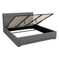 Artiss TIYO King Bed Frame Gas Lift Grey