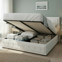 Artiss TIYO King Bed Frame Gas Lift White