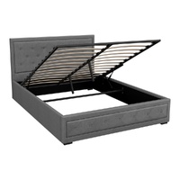 Artiss TIYO Queen Bed Frame Gas Lift Grey
