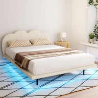 Artiss Queen Size Boucle Bed Frame - Beige SASA